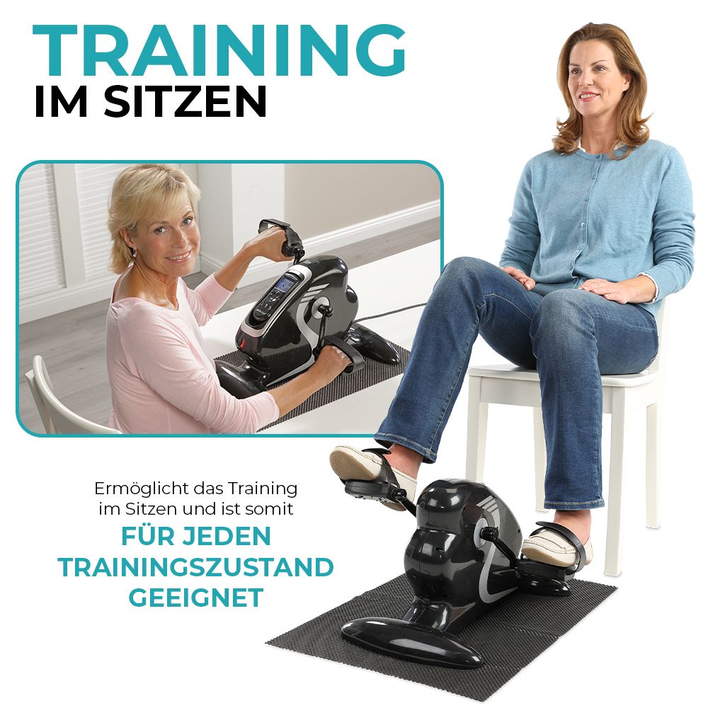 aktivshop Bewegungstrainer Arm- und Beintrainer 2in1 mit Motor Pedaltrainer mit Trainingsdisplay
