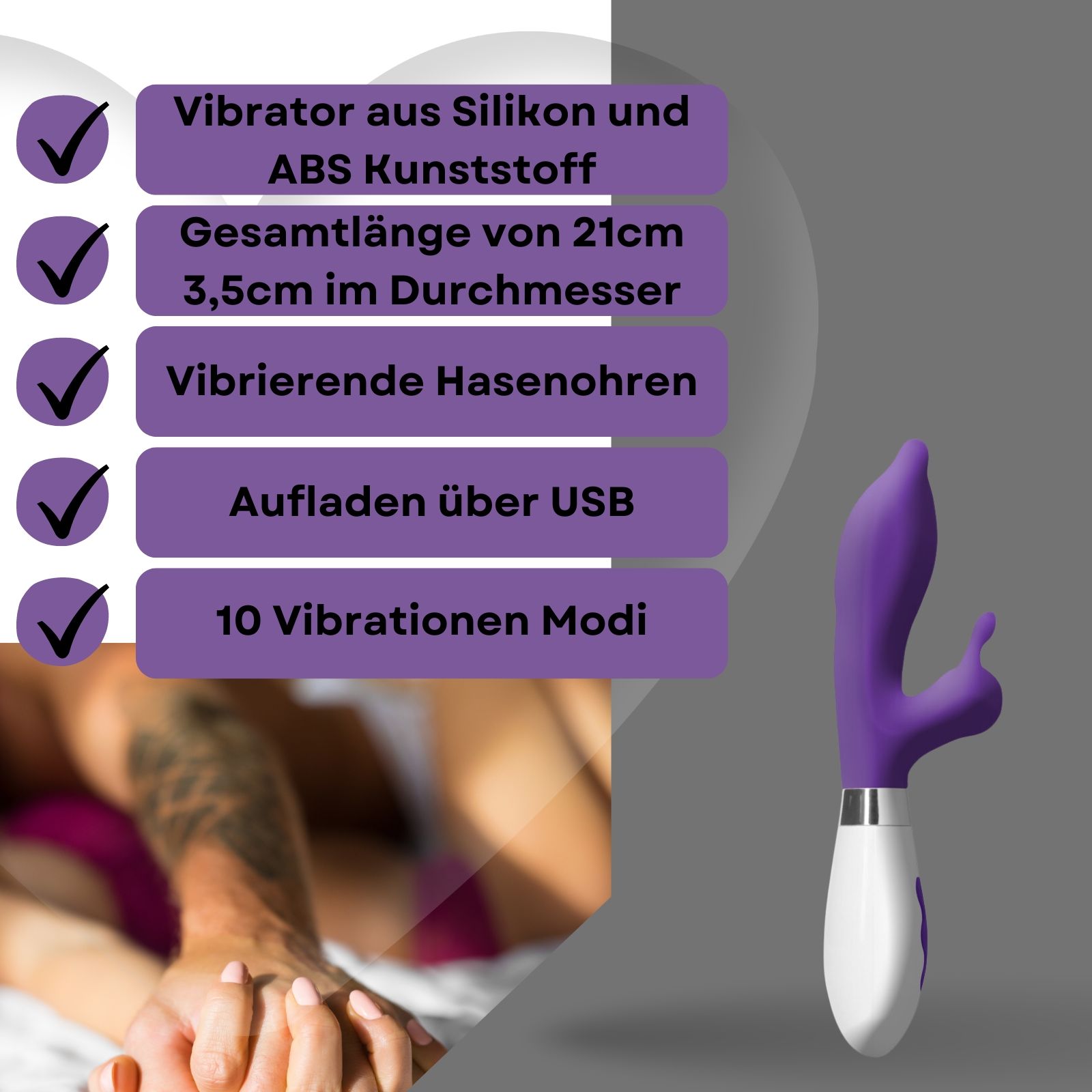 Lovelyness - Vibrator Adonis mit Klitoris Stimulation 1 St