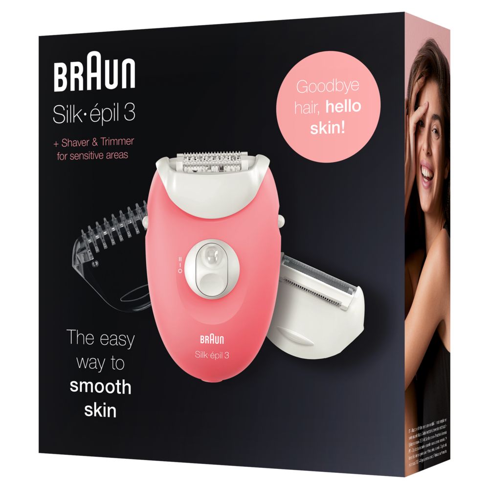 Braun - Epilierer "Silk-épil 3-440" in Flamingo