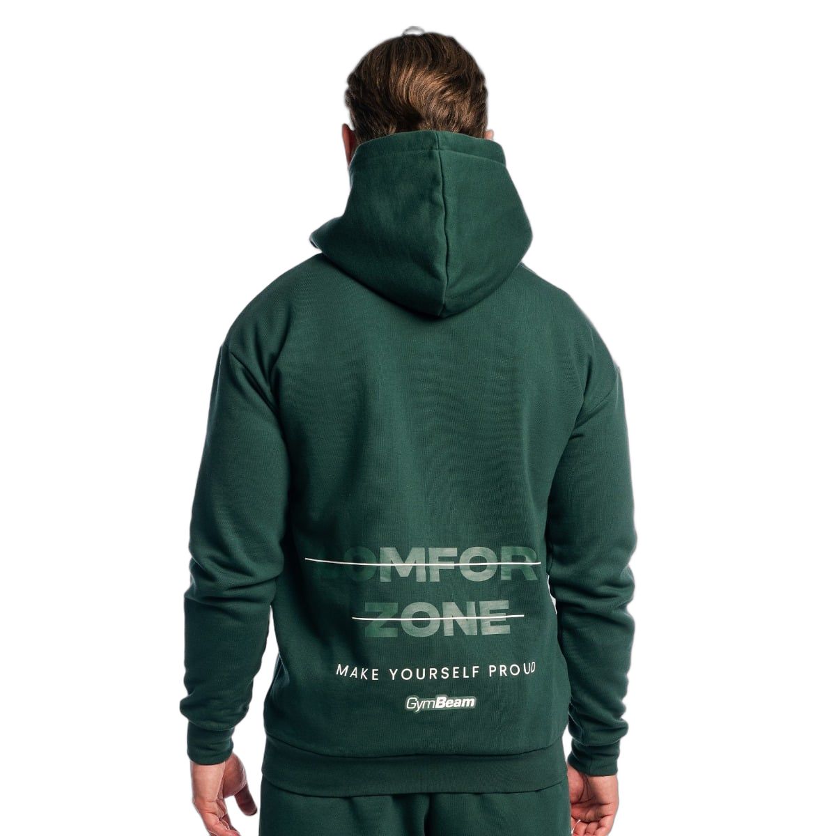 GymBeam Herren Hoodie Oversized mit Reißverschluss und Kapuze Zone Forest 1 St