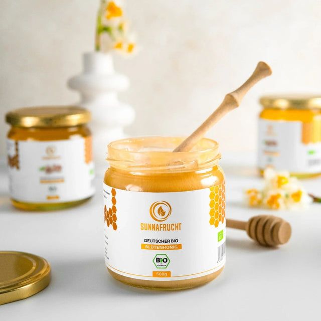 SUNNAFRUCHT® Premium BIO Honig Bundle Akazienhonig & Blütenhonig