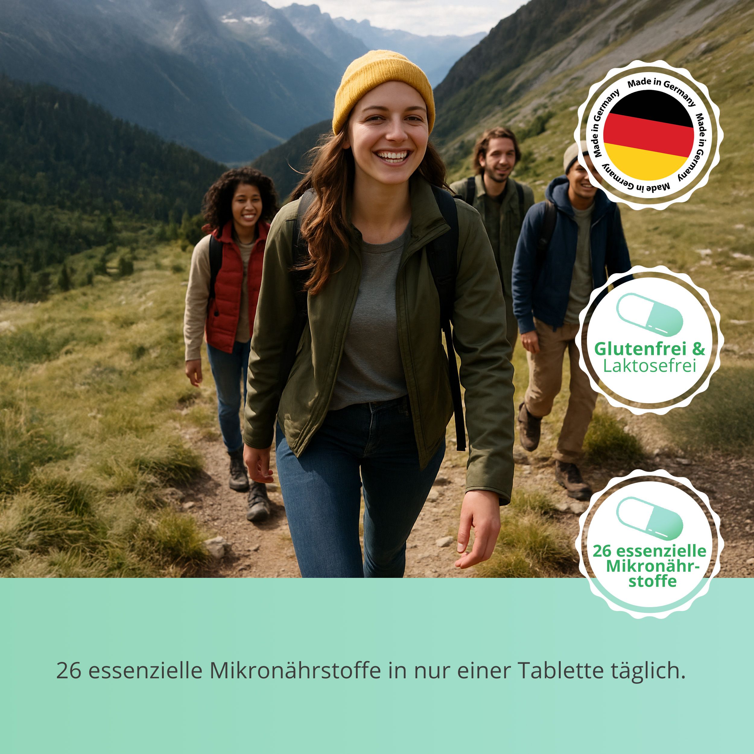 PURMEO 26 Vitamine + Mineralstoffe - mit Zink, Magnesium, Selen, Vit A+D+E+K+C & allen B-Vitaminen