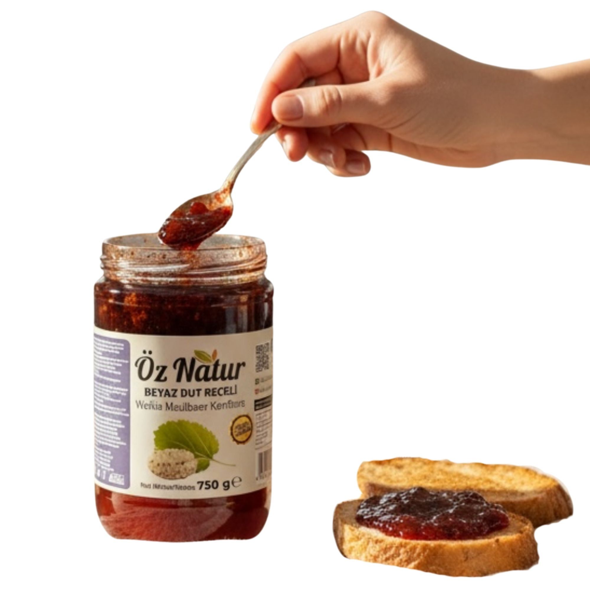 Öz Natur | Weiße Maulbeerkonfitüre 0,75 kg