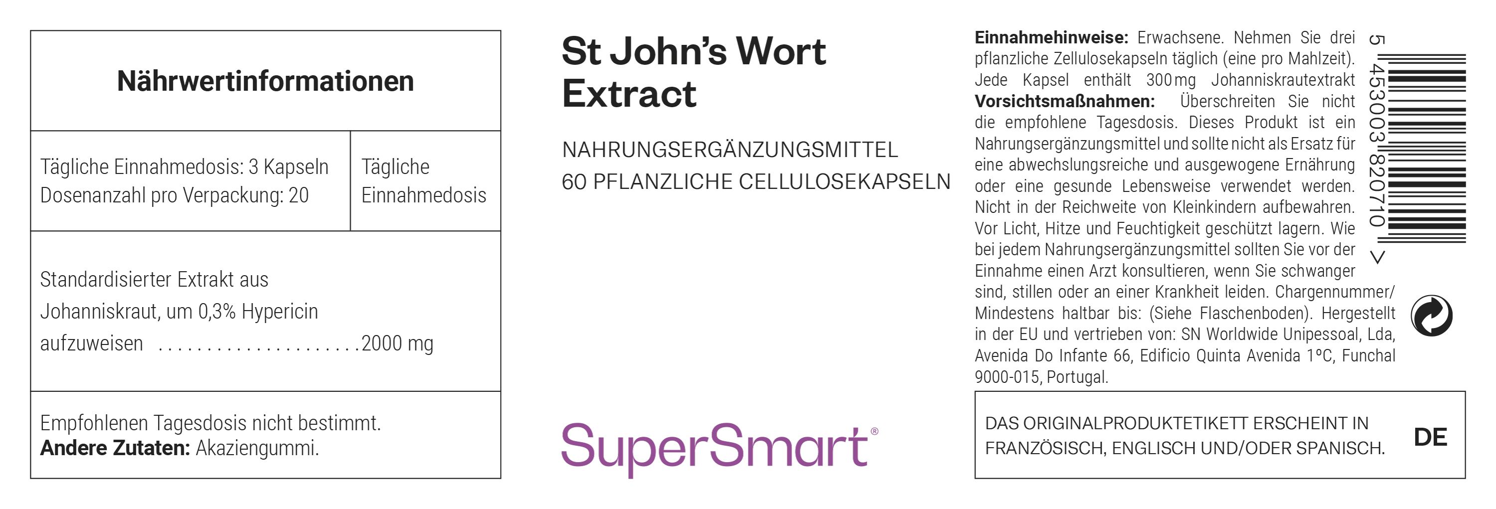Johanniskraut-Extrakt - SuperSmart