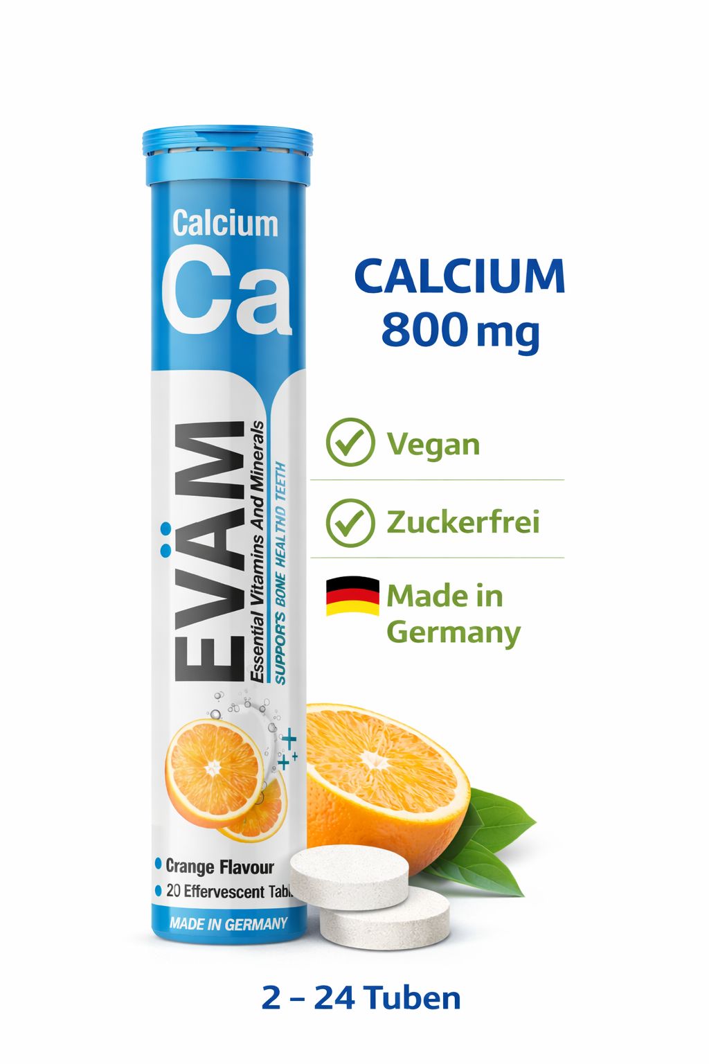 EVÄM Calcium Brausetabletten - 24 Set