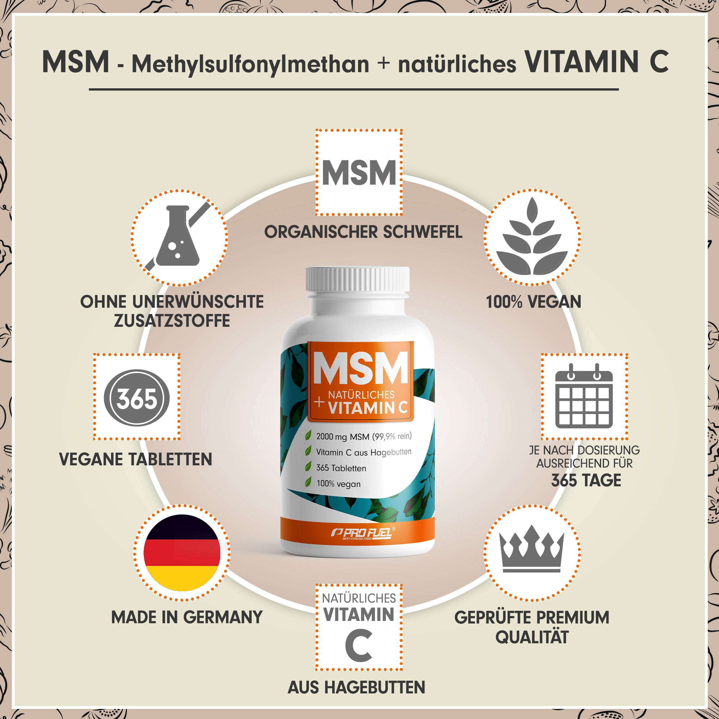 ProFuel - MSM Tabletten 365 St