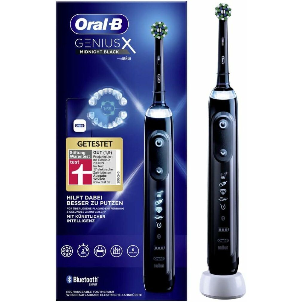 Oral-B - Elektrische Zahnbürste "Genius X - Midnight Black" in Schwarz