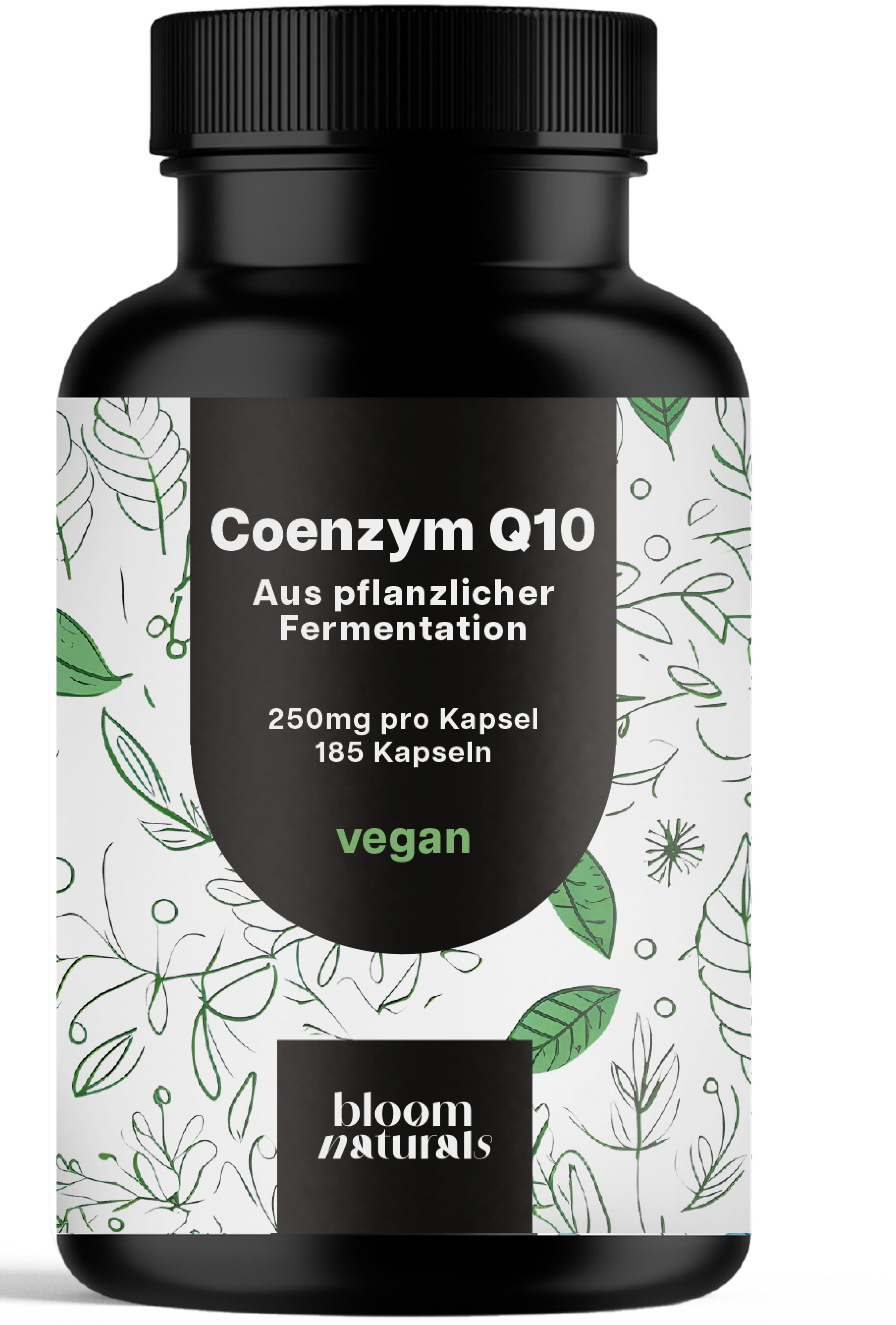 Coenzym Q10 - 185 Kapseln 250 mg pro Kapsel Bloom Naturals® 100 g