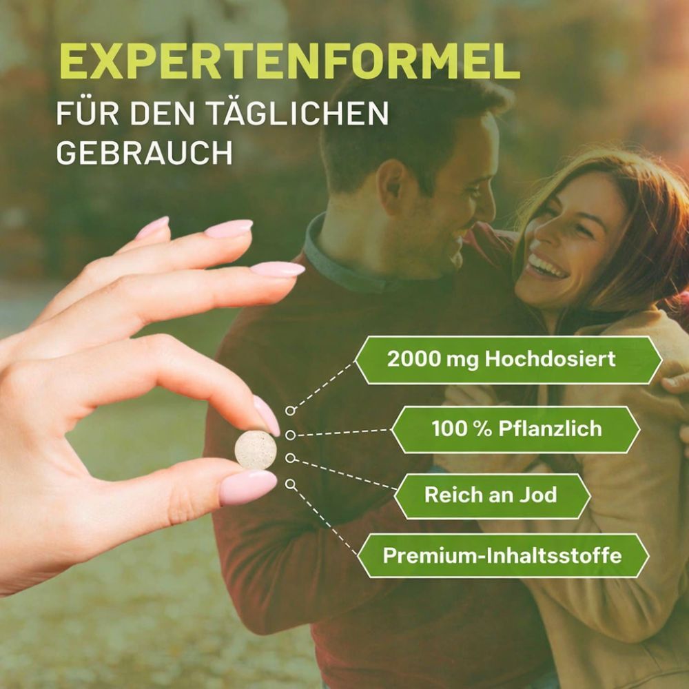 Prowise Healthcare Meeresalgen 2000 mg – Natürliche Jodquelle