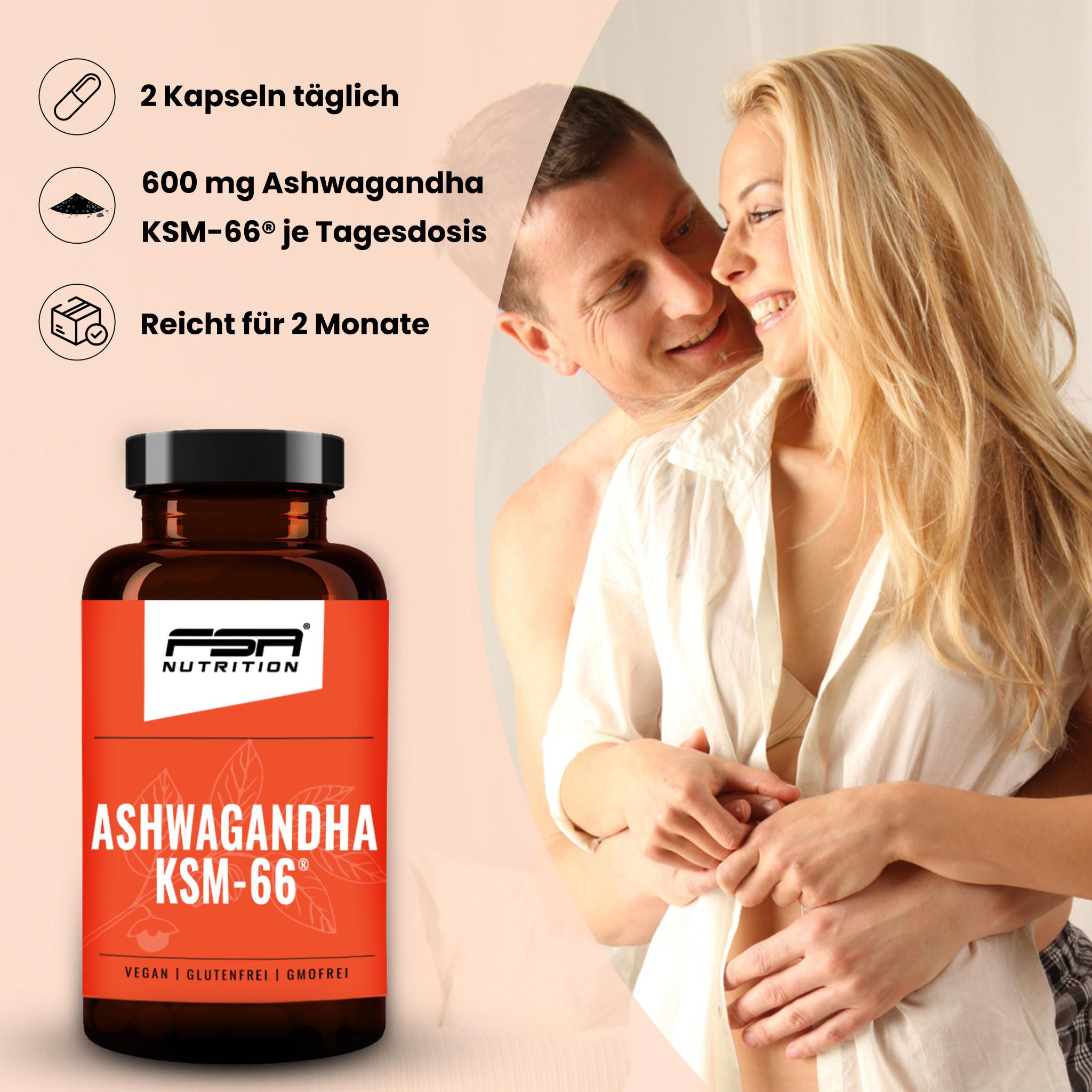 FSA NUTRITION Ashwagandha KSM-66 120 Kapseln im Glas