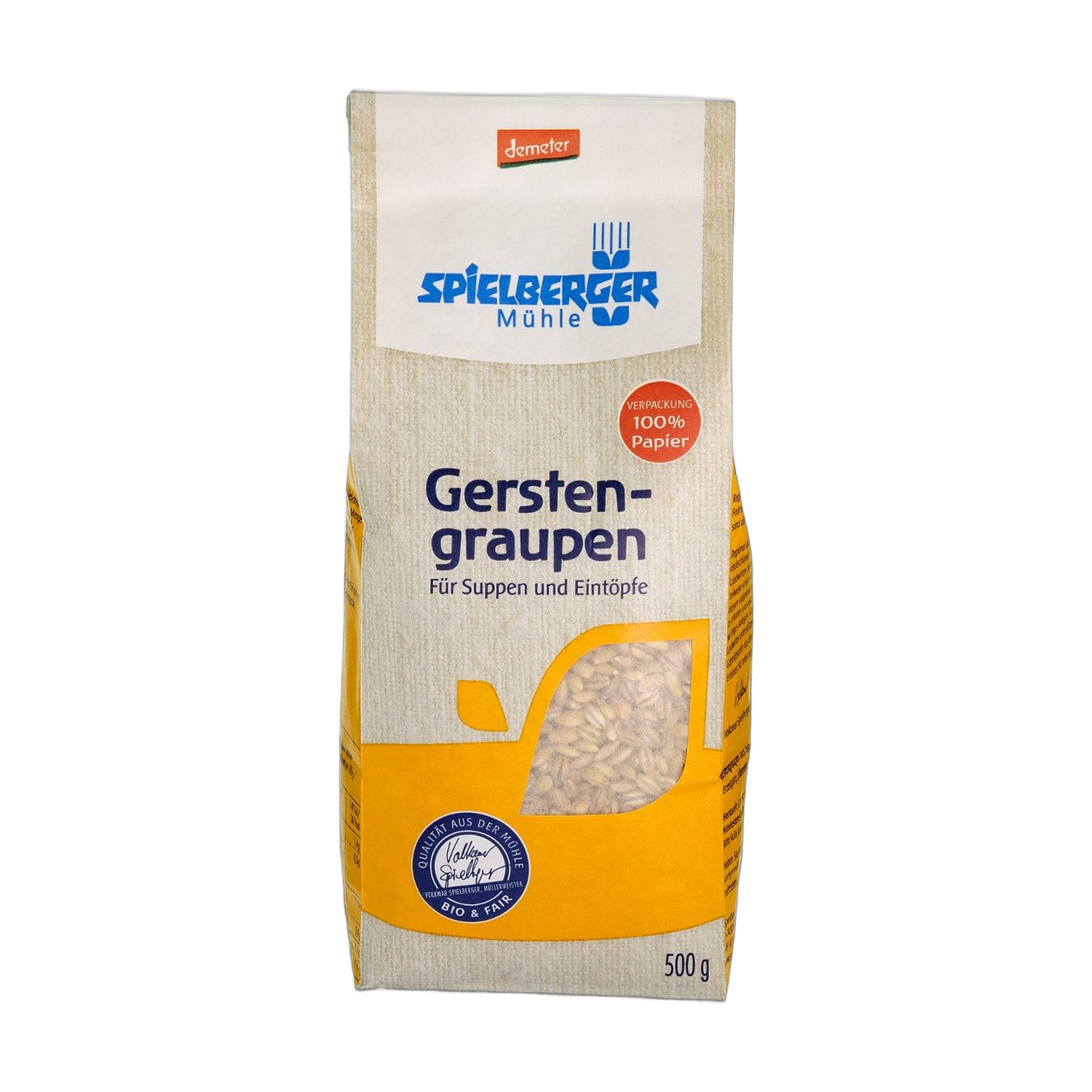 Spielberger Mühle Gerstengraupen, demeter (500g) 500 g