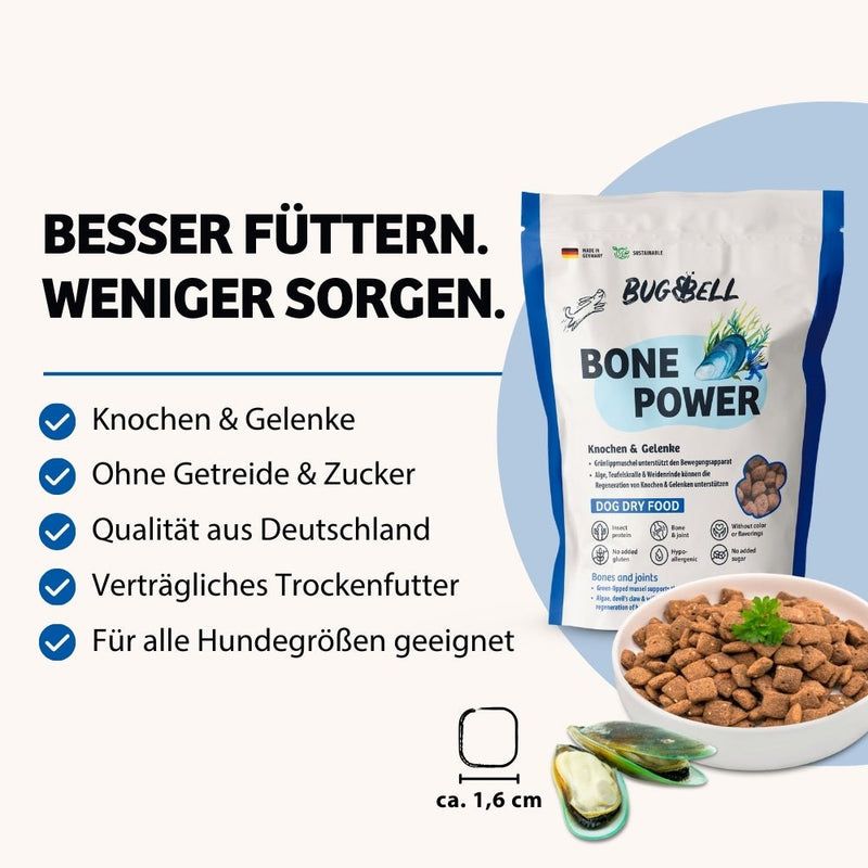 BugBell Trockenfutter BonePower - Knochen & Gelenke