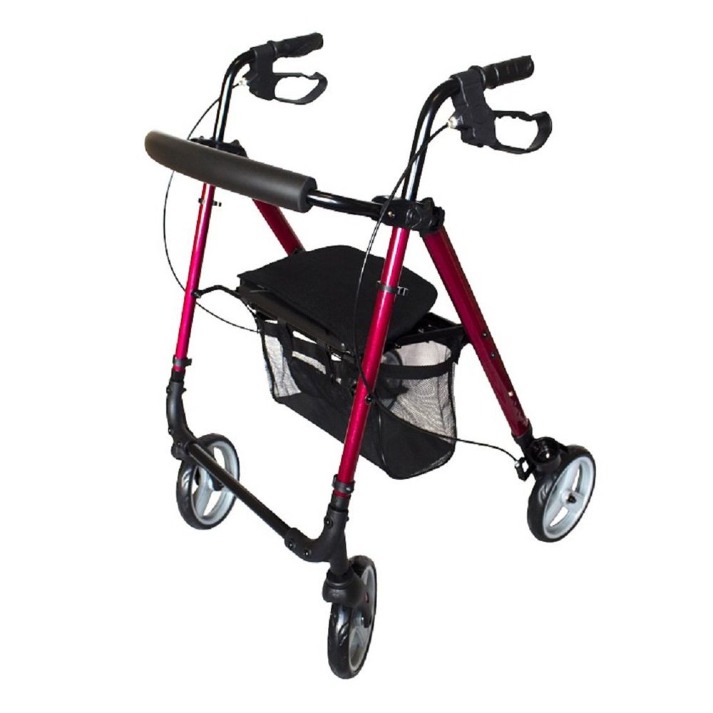 Ultra Light Rollator rot 1 St