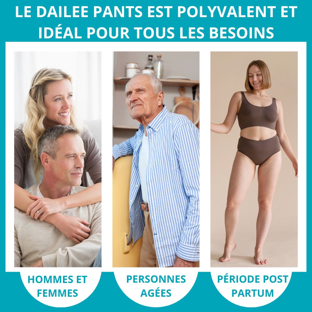 Dailee Pants pour hommes, femmes, personnes âgées et post-partum.