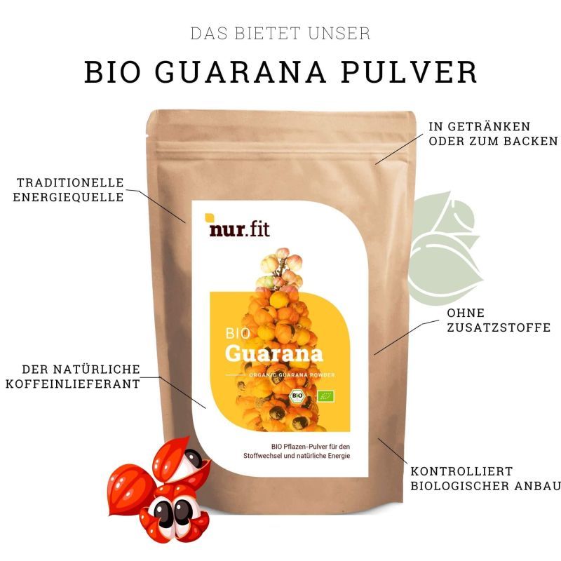 nur.fit BIO Guarana Pulver