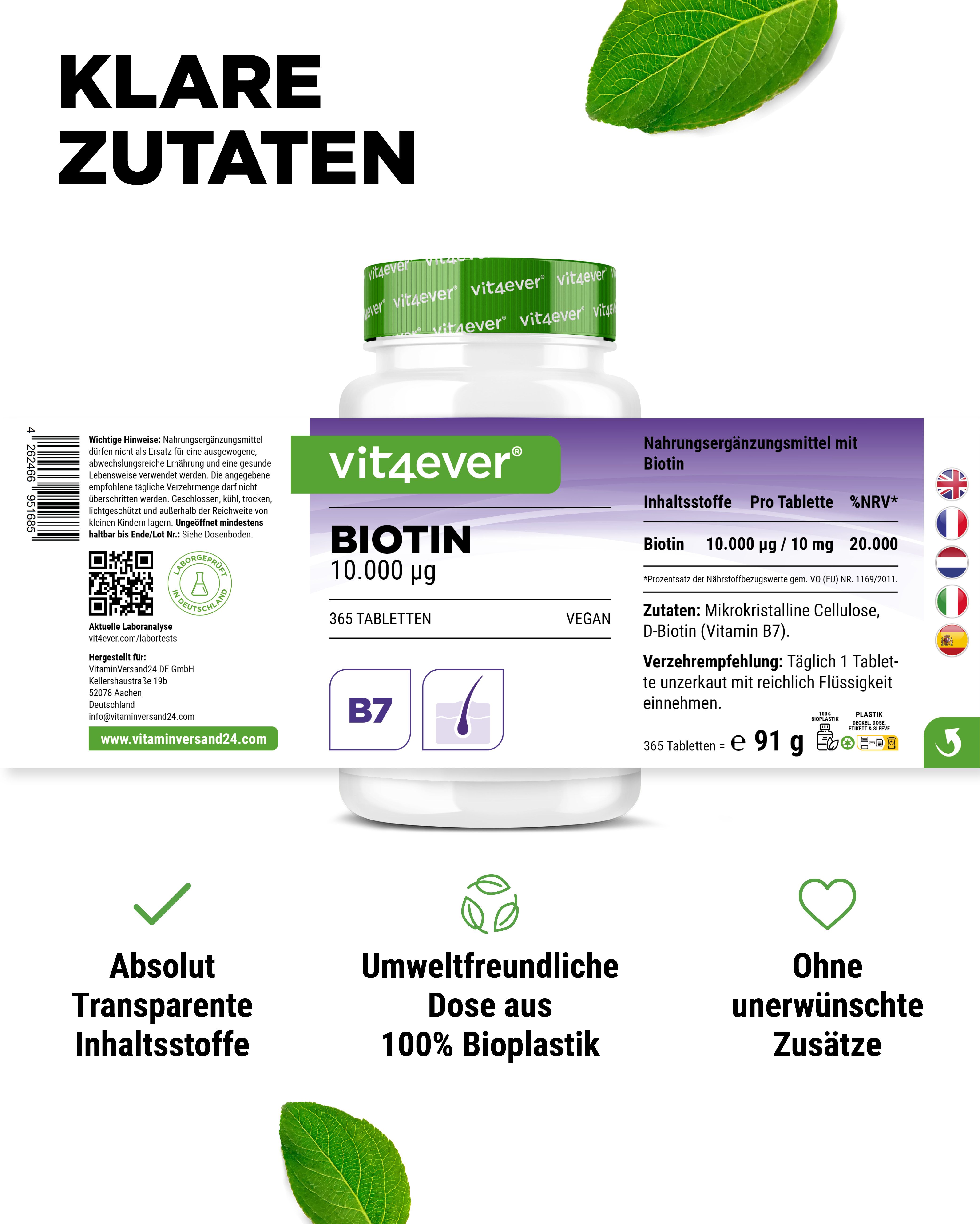 vit4ever Biotin - 10.000 mcg