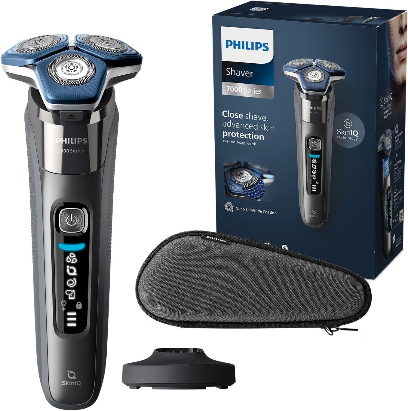 Philips Shaver Series 7000 – Elektrischer Nass- und Trockenrasierer für Herren