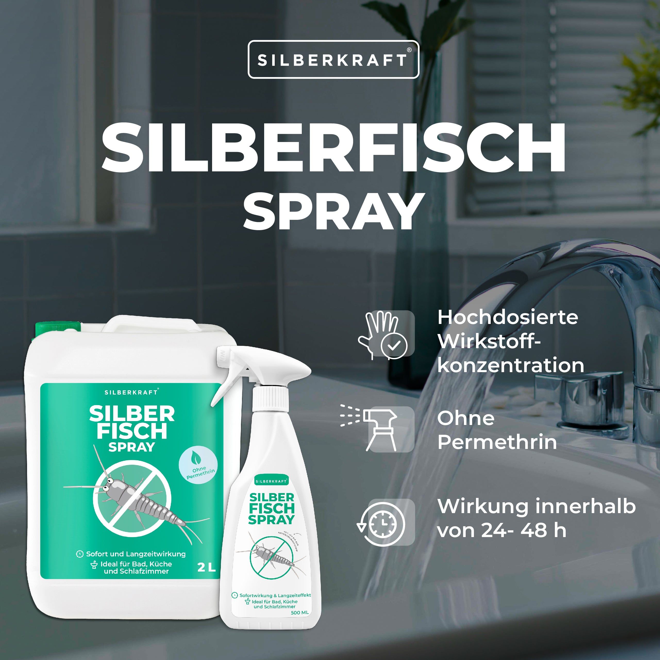 Silberkraft Silberfischspray 2500 ml Spray