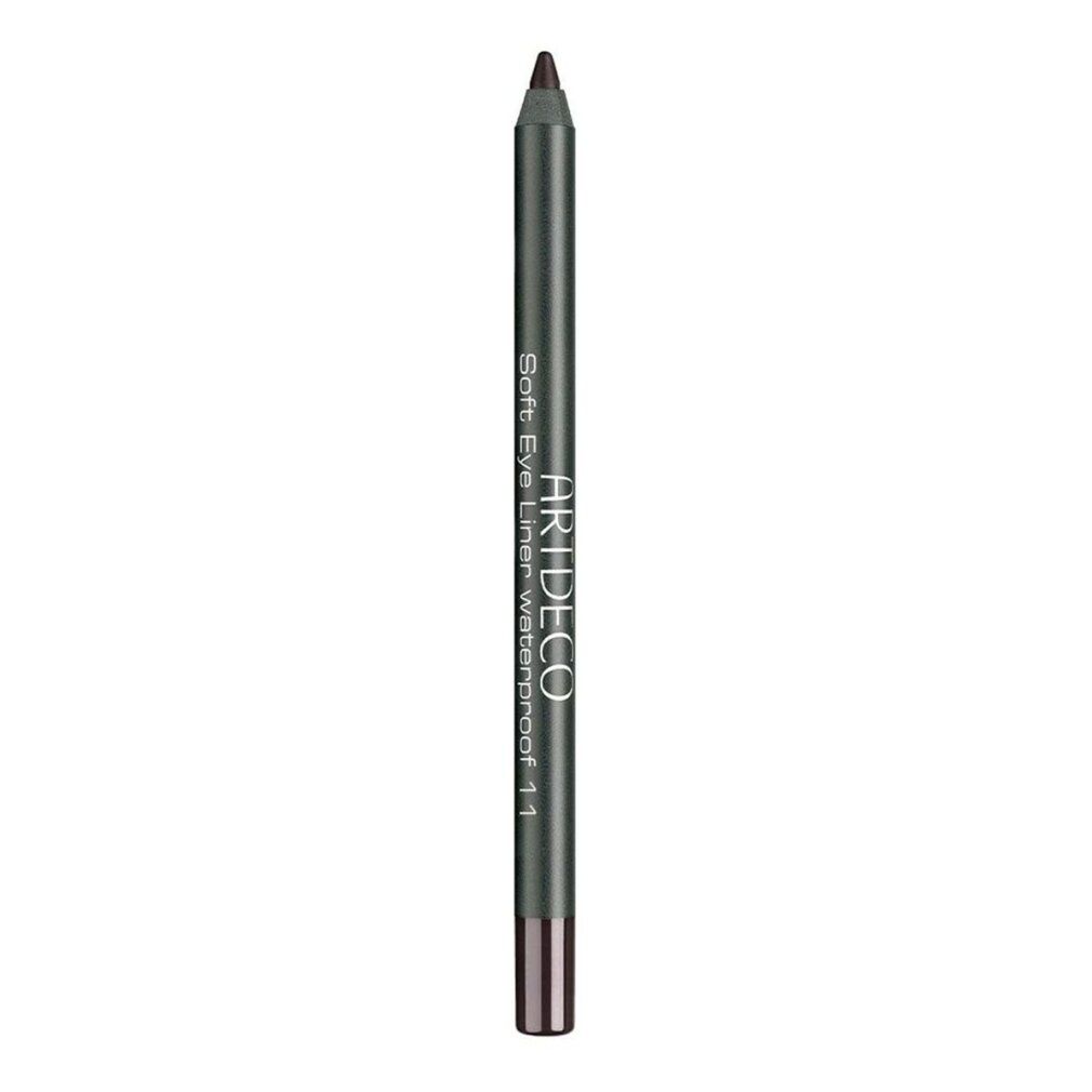 Dunkelbrauner, spitzer Kajalstift. Aufschrift: Artdeco Soft Eye Liner Waterproof 11.