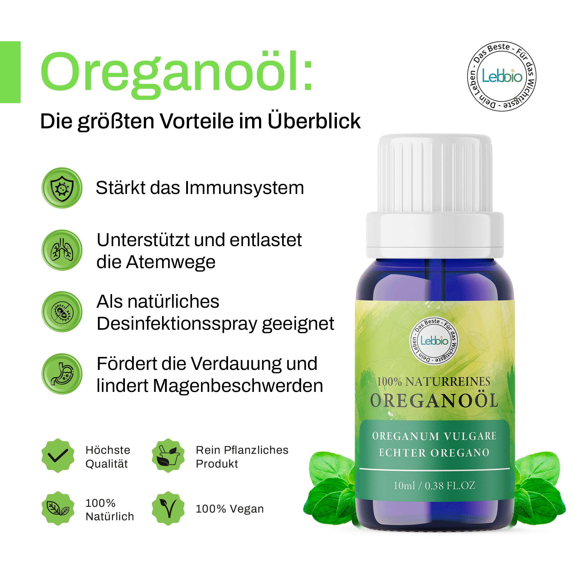 Lebbio Oregano Öl 10ml