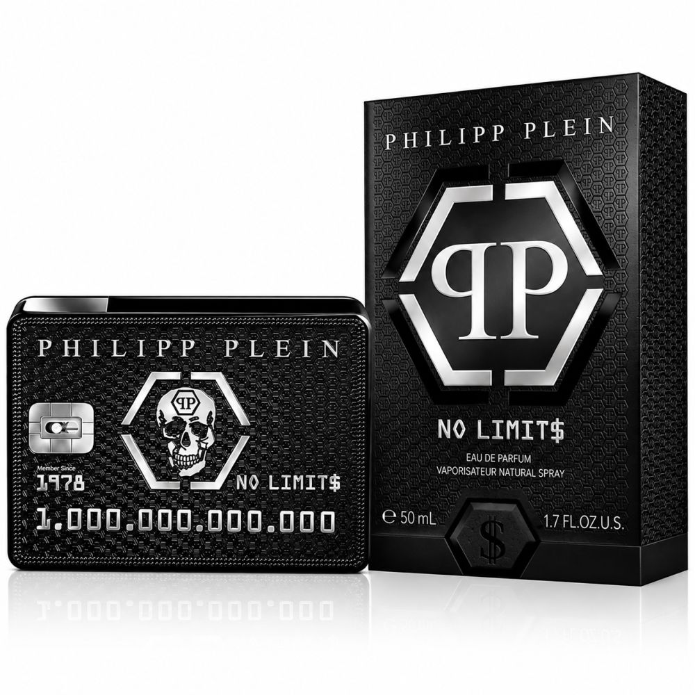 Philipp Plein No Limit$ Eau de Parfum Flakon und Verpackung.