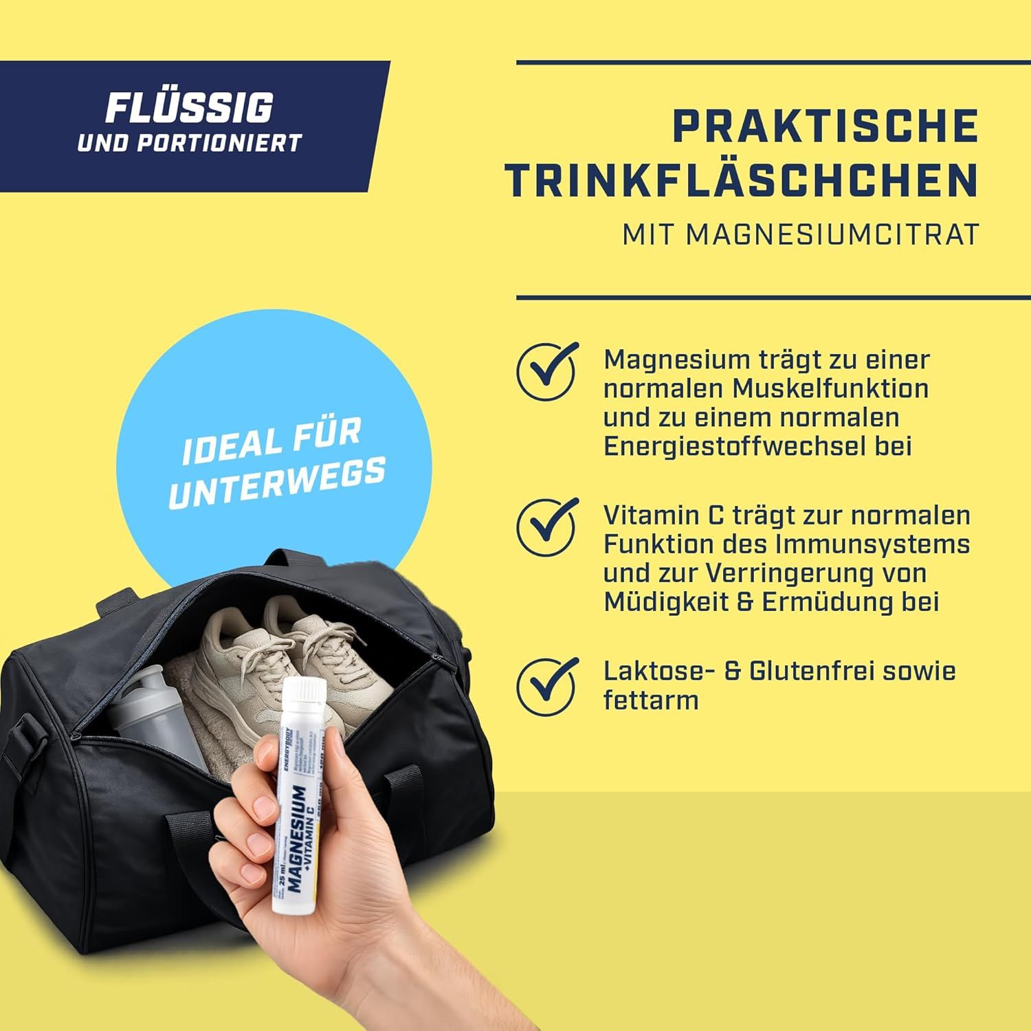 Energybody Systems Magnesium + Vitamin C Ampullen