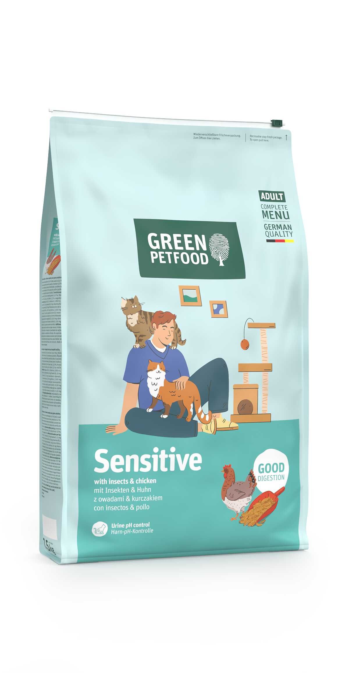 GPF Cat Sensitive with Insects 7,5kg