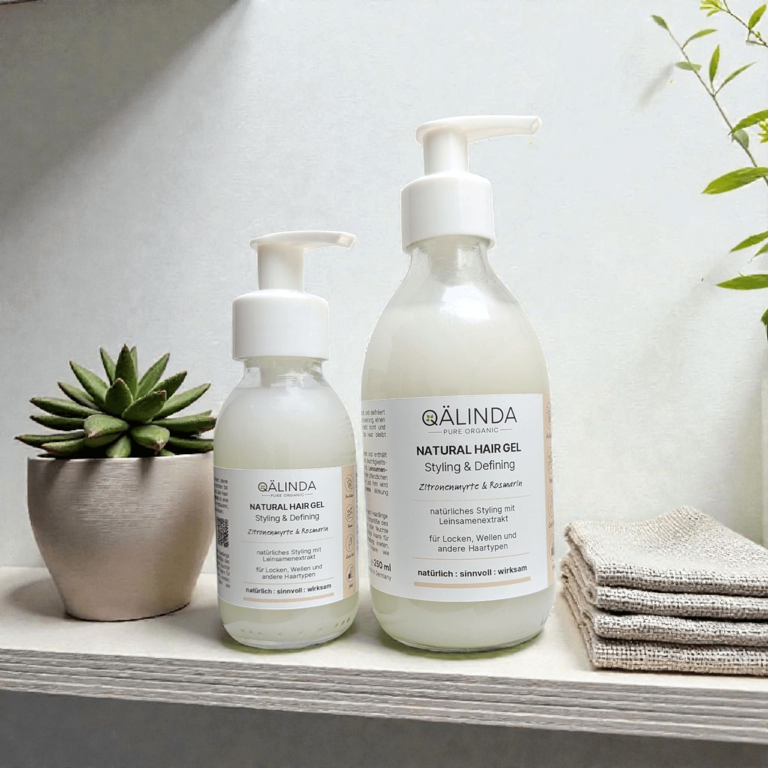 Natural Hair Gel - Styling & Defining - Zitronenmyrte Rosmarin
