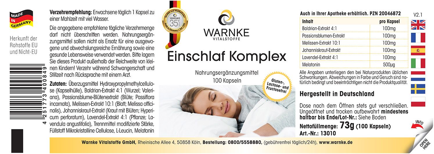 Warnke Vitalstoffe | Einschlaf Komplex