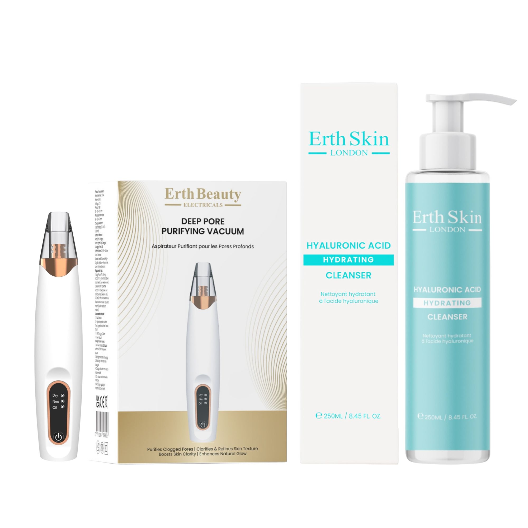 ErthSkin London Aspiratore Pori Duo Acido Ialuronico