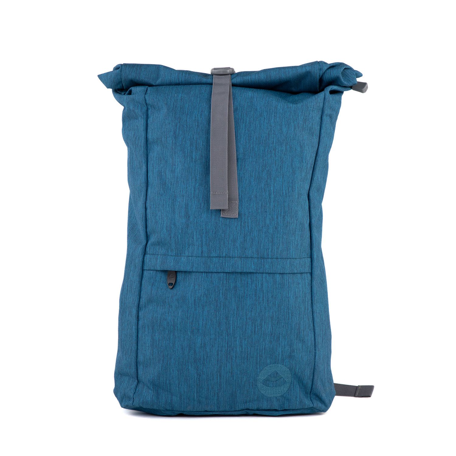 Urban Yogi Rolltop Rucksack, dunkelblau meliert