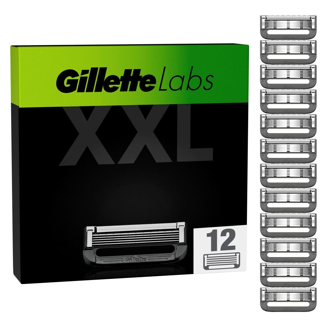 Gillette Labs Rasierklingen, 12 Ersatzklingen
