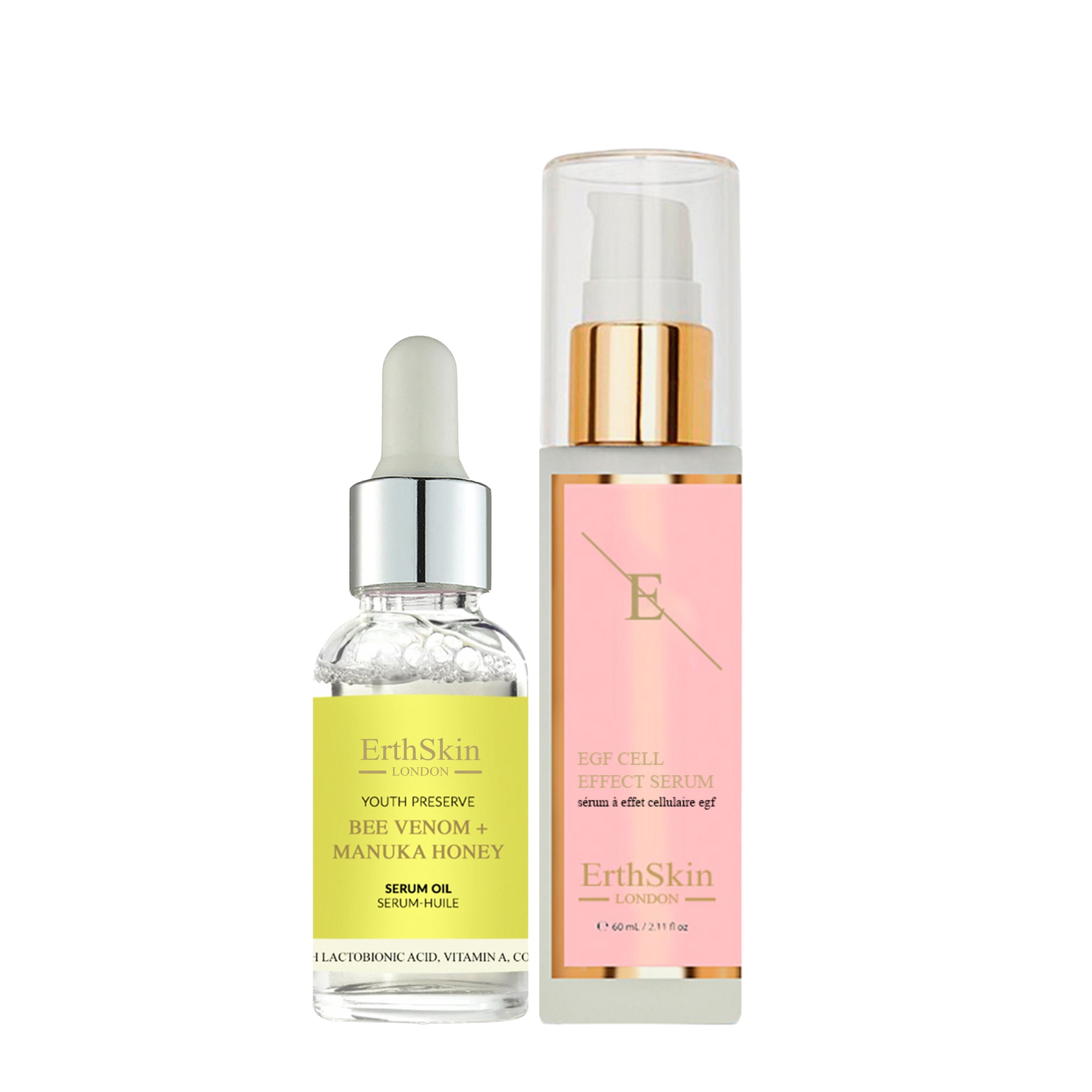 ErthSkin London Bienengift + Manuka-Honig-Serumöl + EGF-ZELLEFFEKT-SERUM set