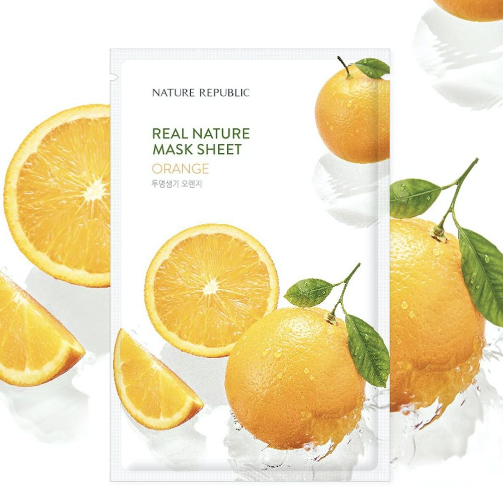 NATURE REPUBLIC Real Nature Orange Face Mask Sheet