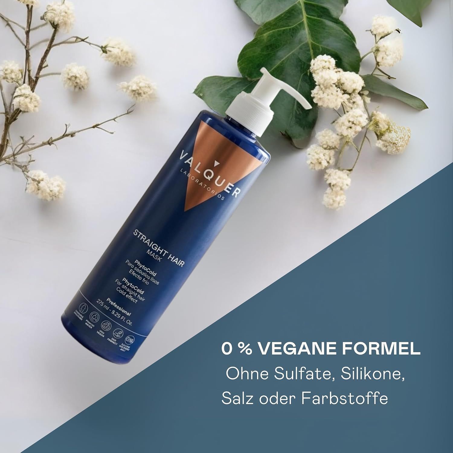 Frau mit glattem, glänzendem Haar.