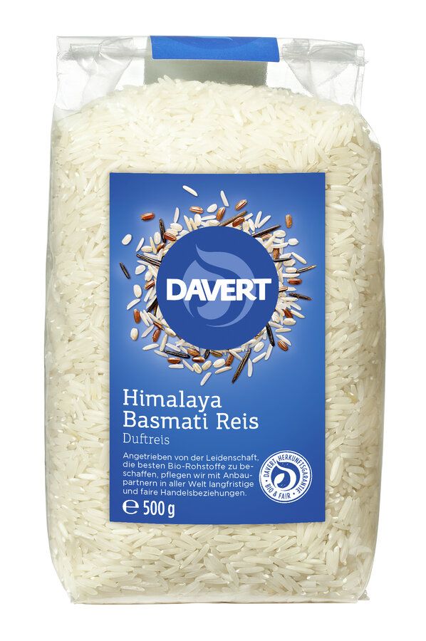Davert - Himalaya Basmati Reis, duftender Reis