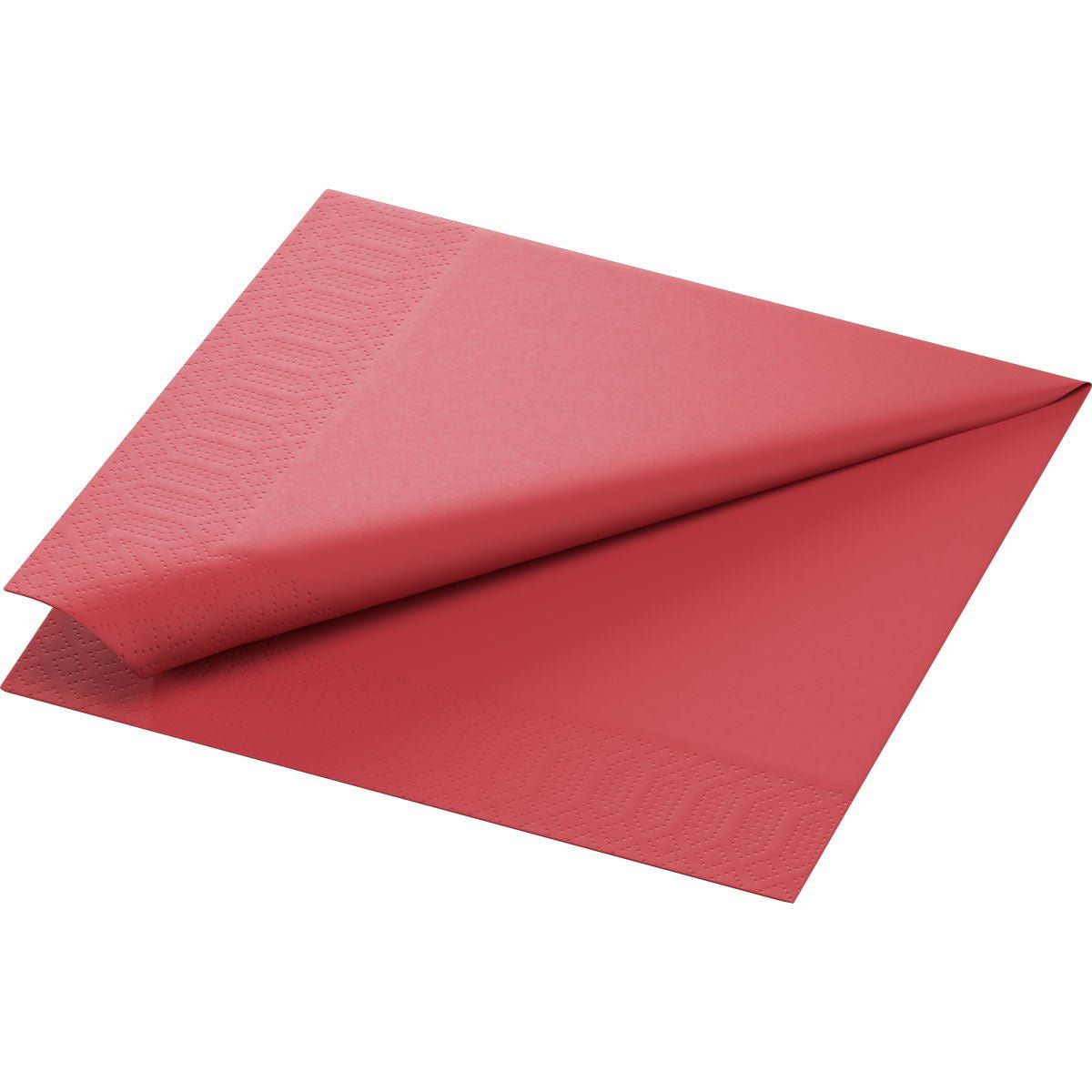 Zellstoffservietten 40x40 3-lagig 1/4-Falz bordeauxrot 250 St Tücher