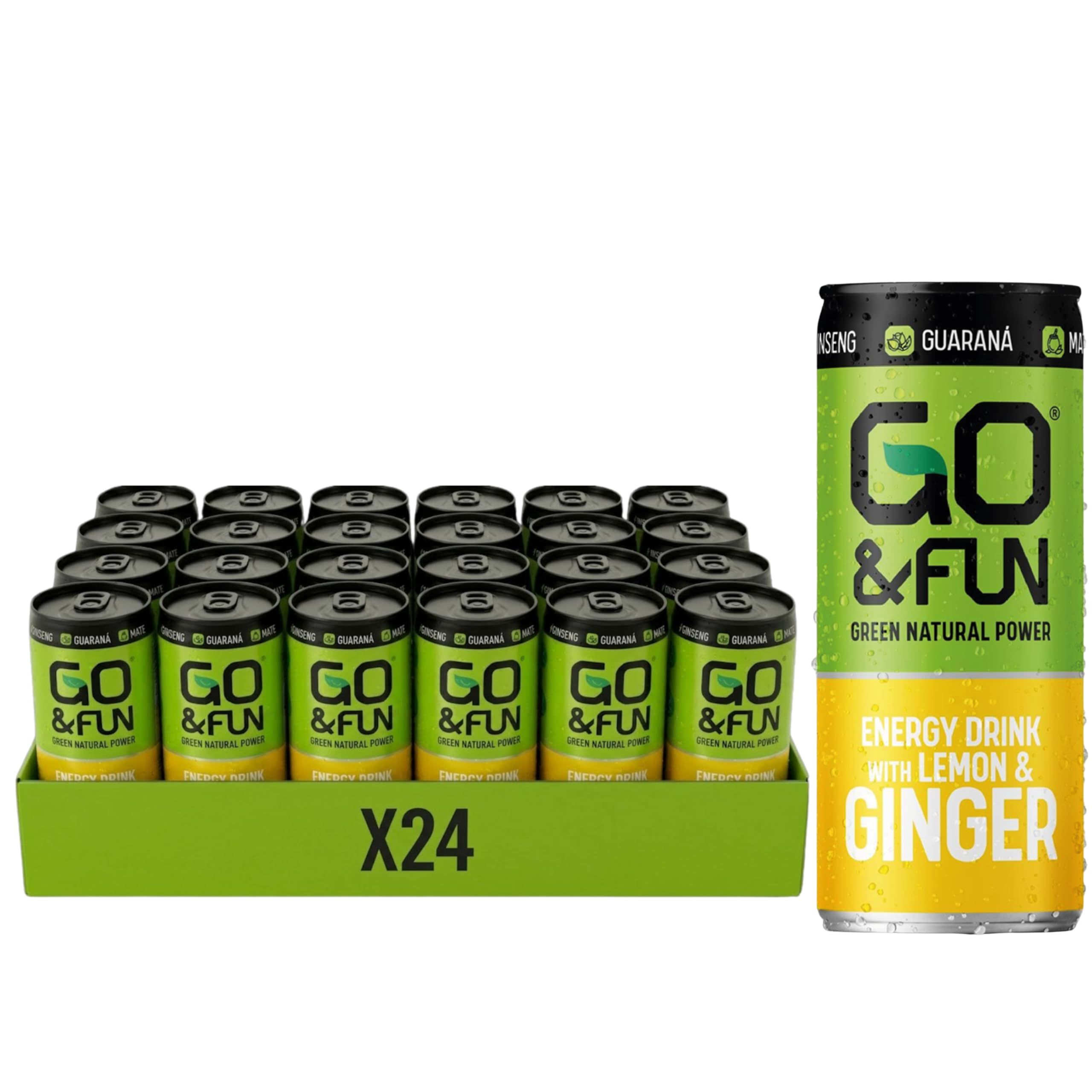 Go&Fun Green Energy Drink Lemon & Ginger