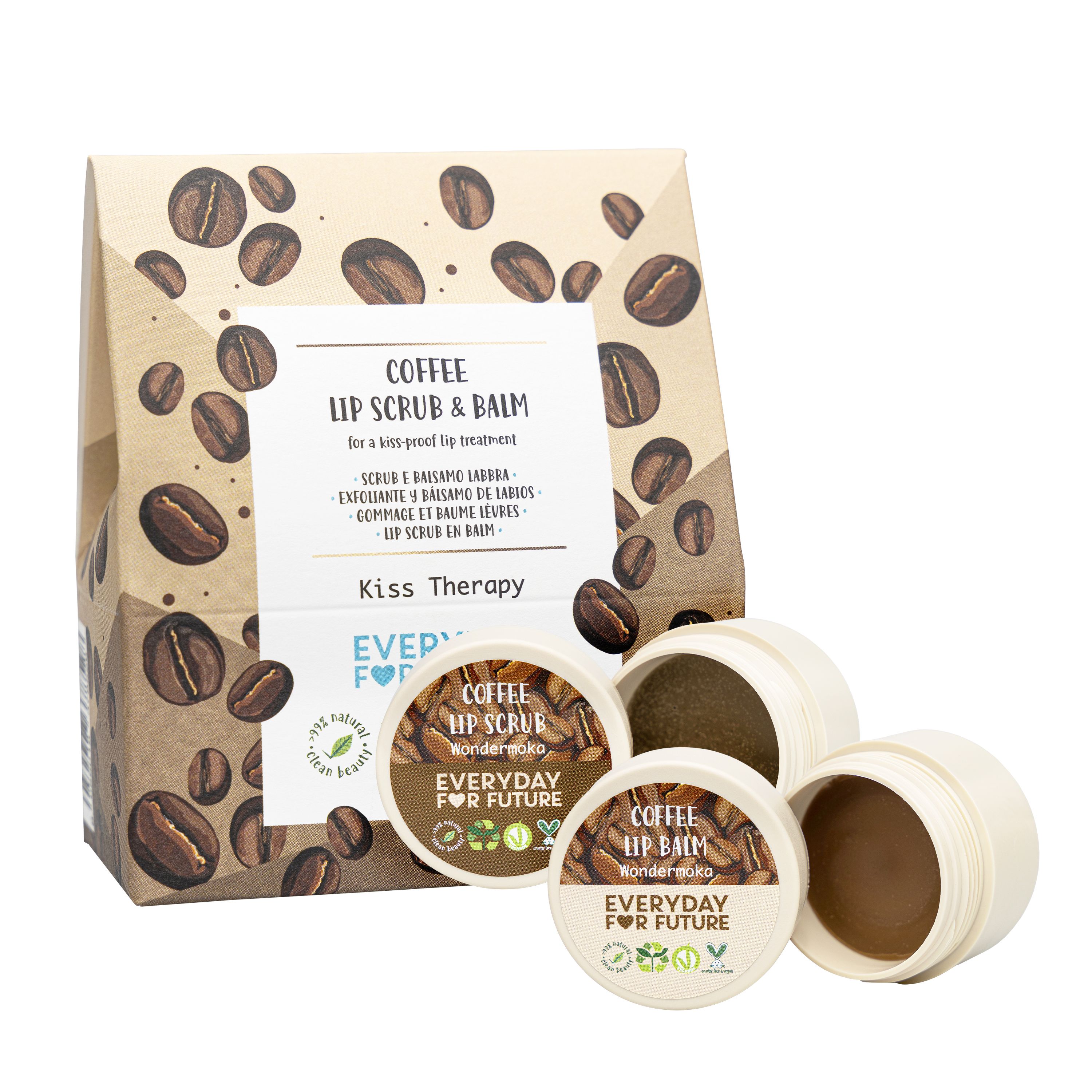 Everyday For Future - Kiss Therapy - Wondermoka Lip Scrub & Balm