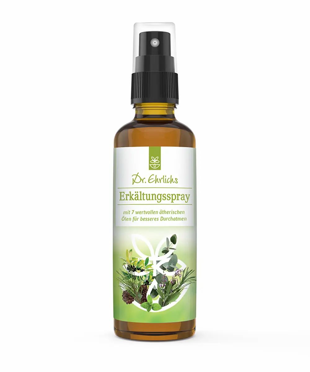 Dr. Ehrlichs Erkältungsspray mit 7 naturreinen ätherischen Ölen 75 ml Spray