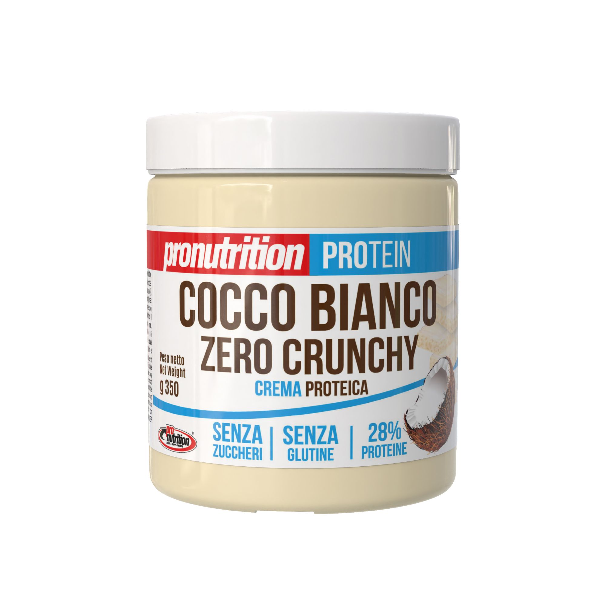 Pronutrition Crema proteica zero (350 gr, Biancococco Crunchy)