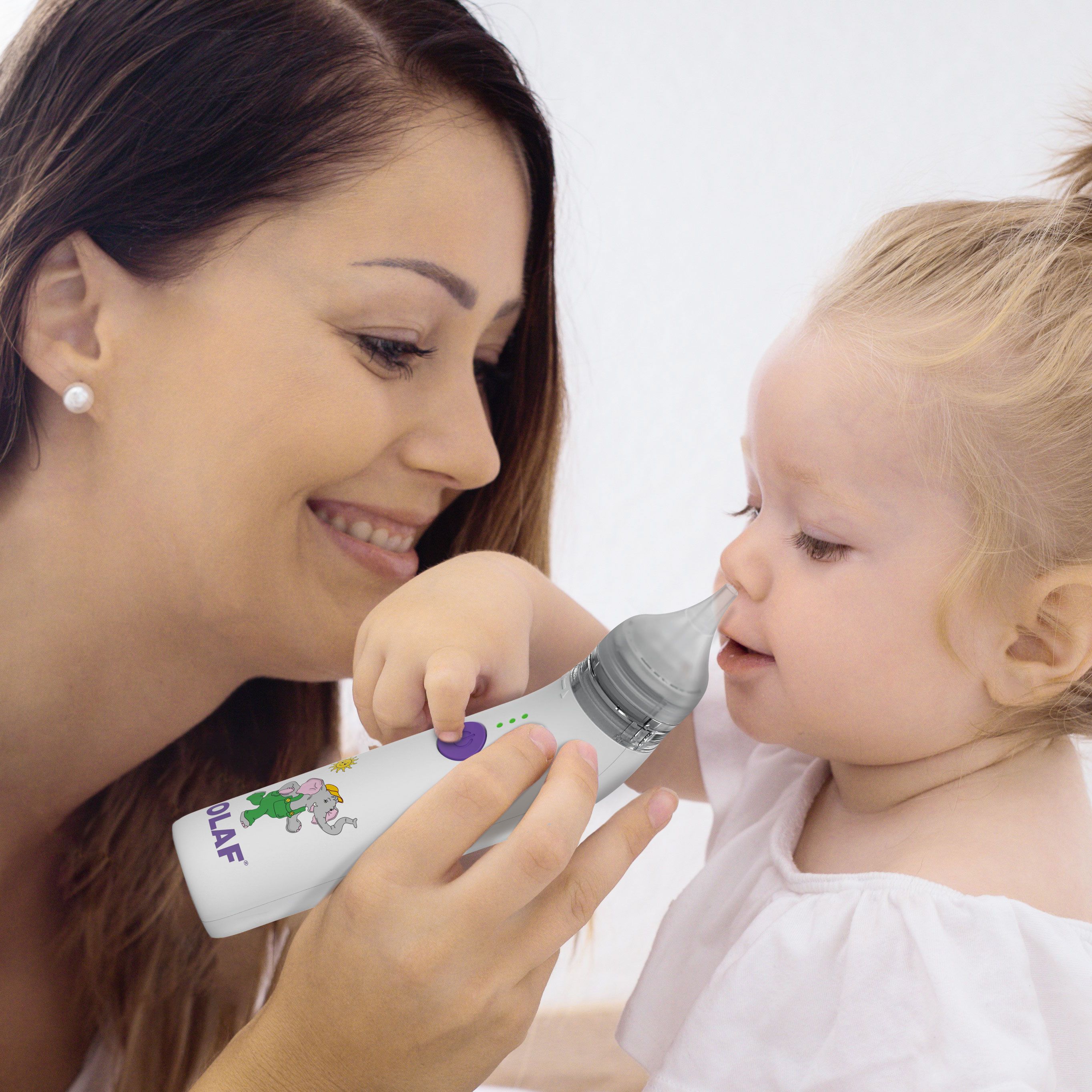 OLAF® Elektrischer Nasensauger Baby USB-C wiederaufladbar