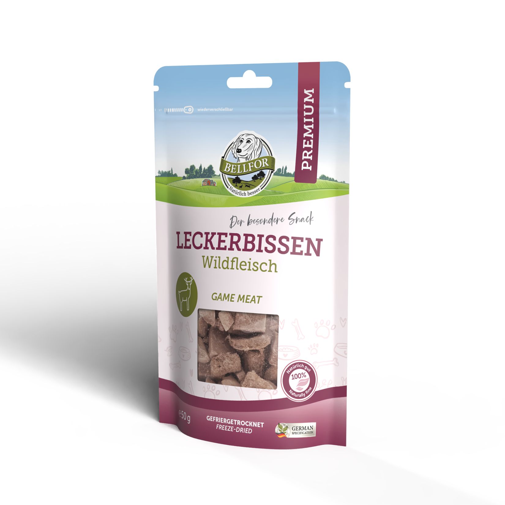 Bellfor Leckerbissen für Hunde - Wildfleisch