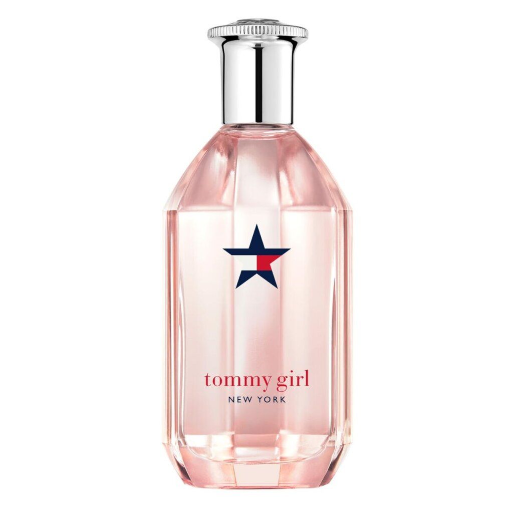 Tommy Girl New York Eau de Toilette Flakon mit silbernem Verschluss und einem Stern-Logo.