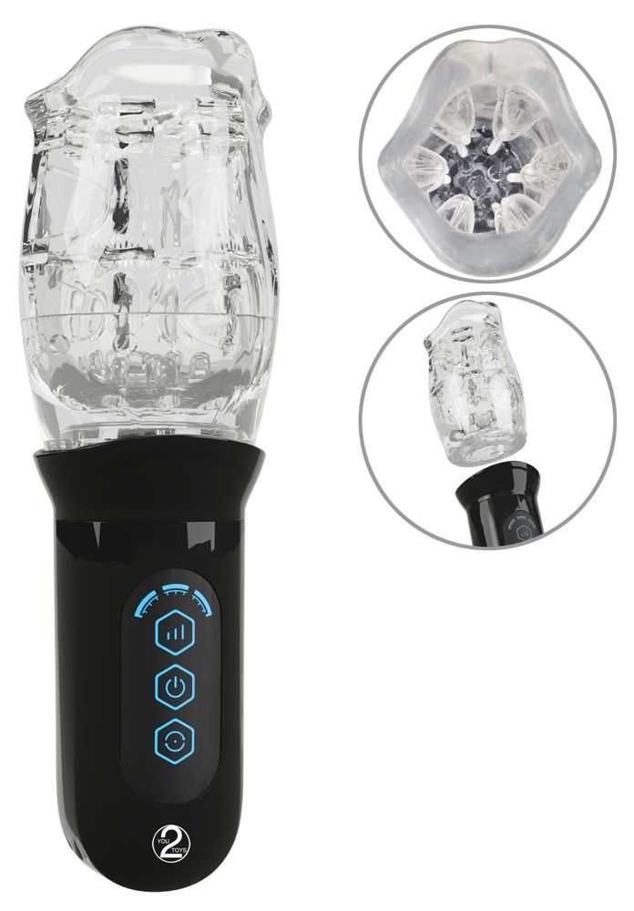 Stroker - Masturbator mit rotierendem Soft Sleeve-Cup 1 St