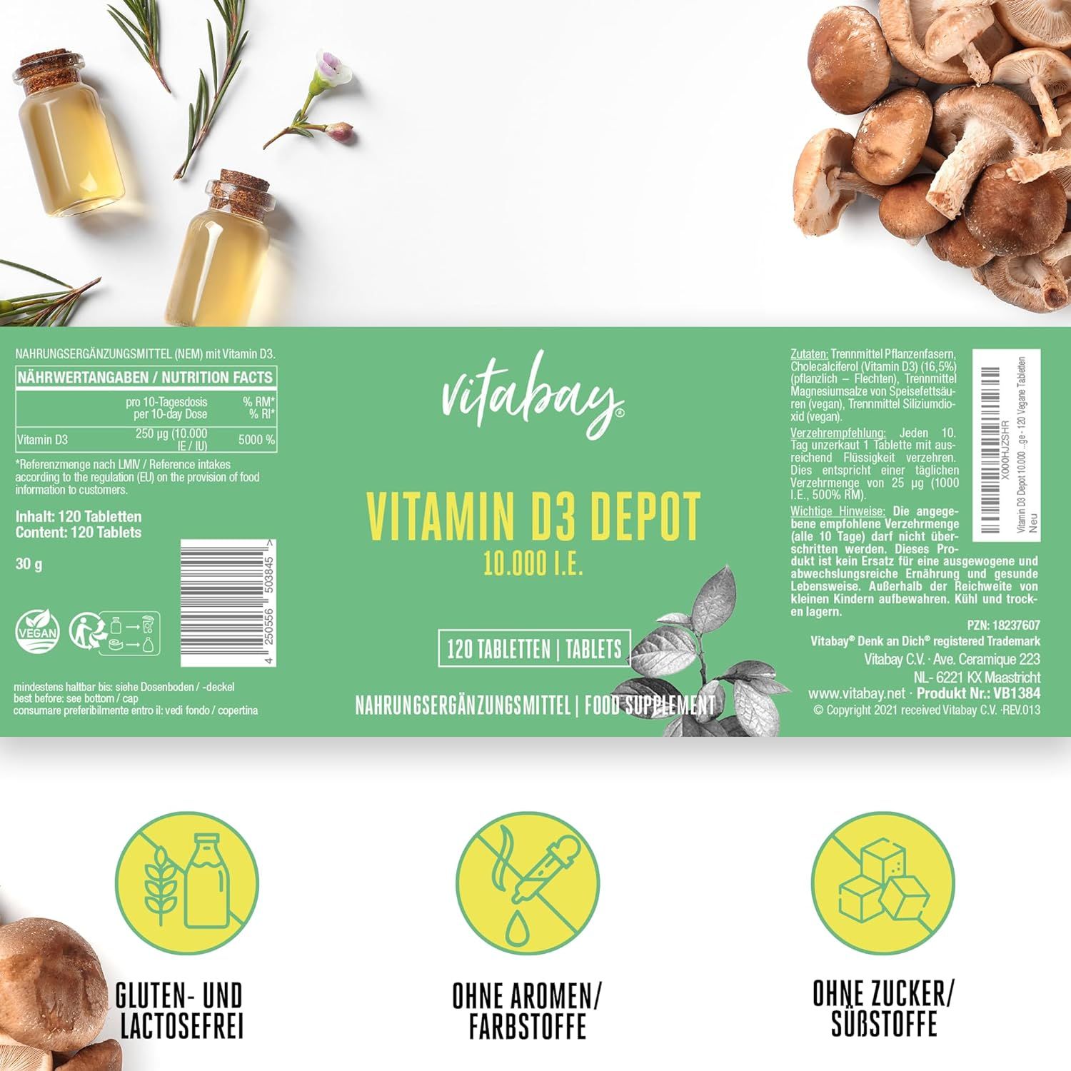 Vitamin D3 Depot 10.000 I.E. Cholecalciferol Tabletten