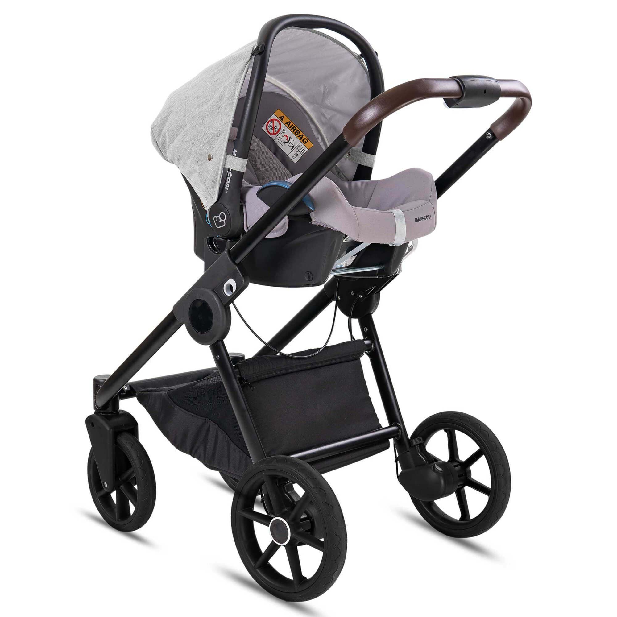Minigo Groove 2 in 1 Kombikinderwagen GEL Reifen, Grey