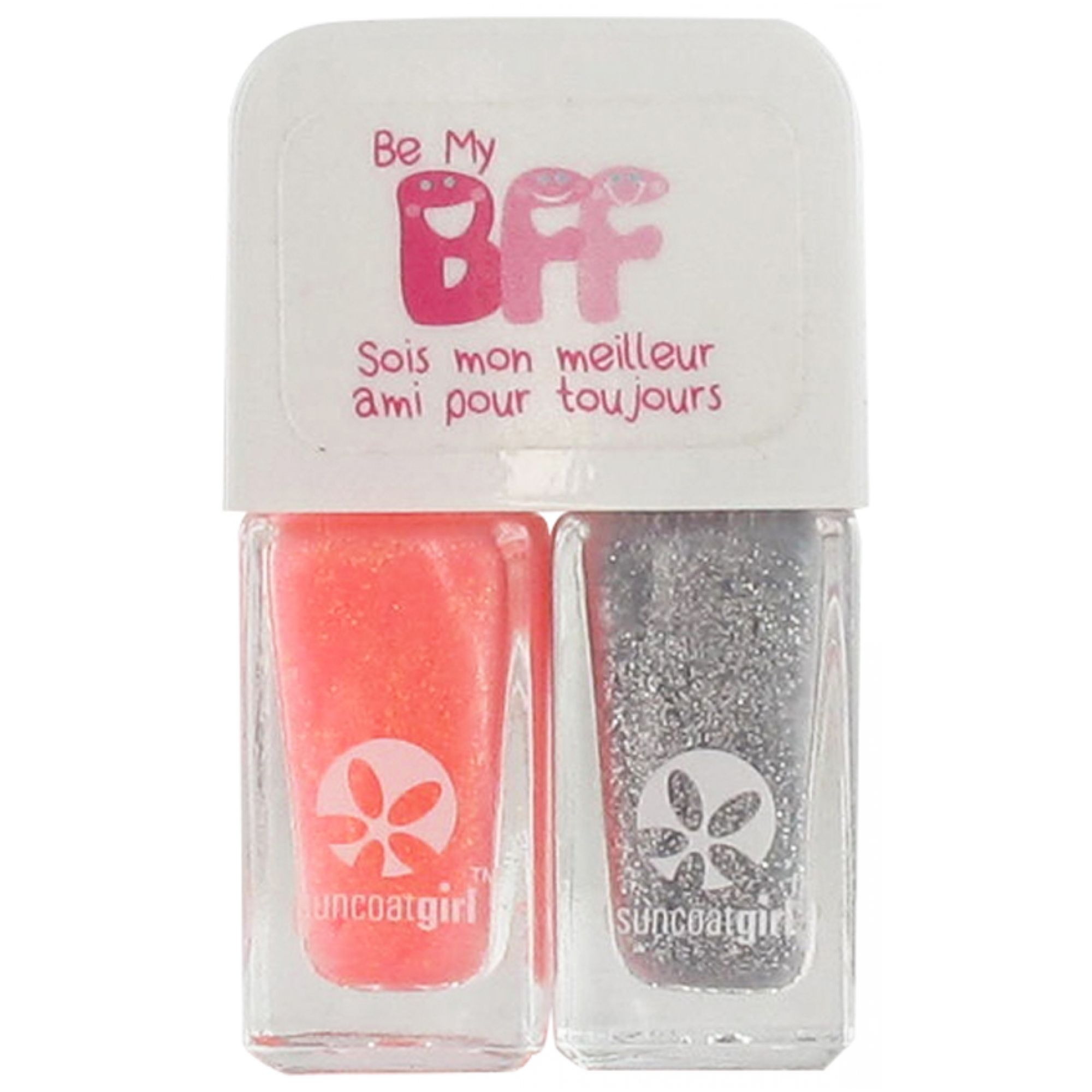 Suncoatgirl BFF Duo Nagellack 2 x (Farbe : Grau) 3,5x2x6 cm