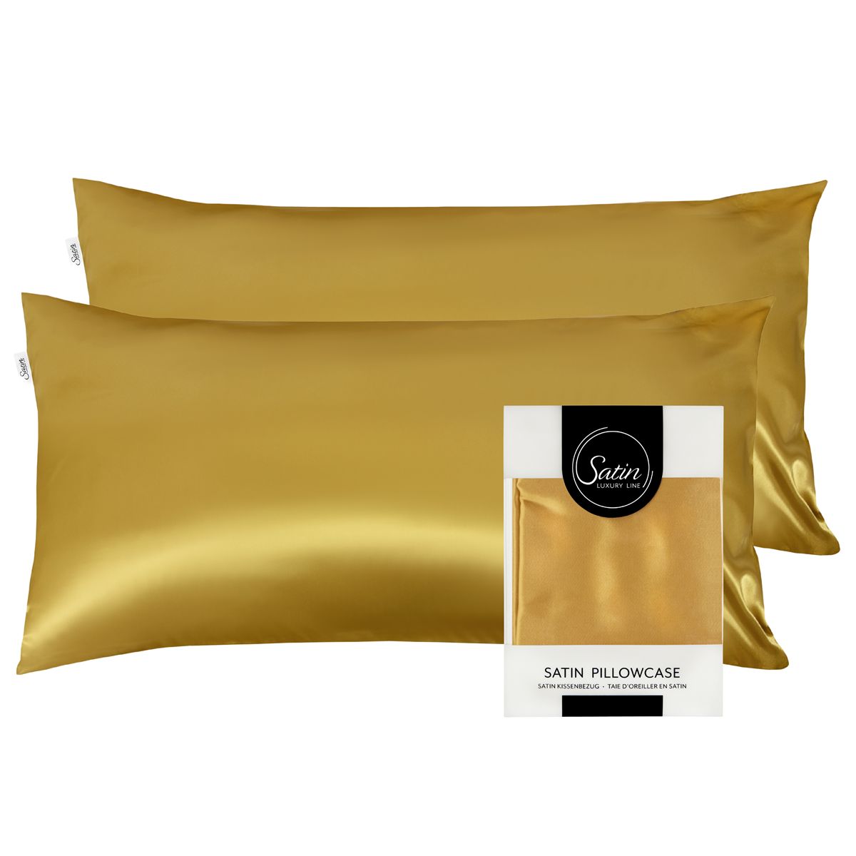 Satin Kissenbezug 80x40cm