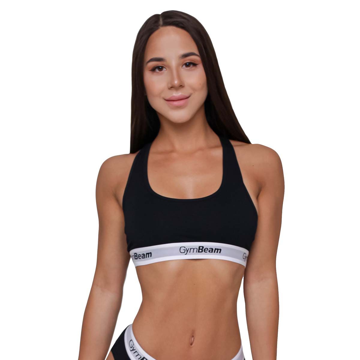 GymBeam Sport-BH Damen Bralette mit breiten Trägern in Schwarz
